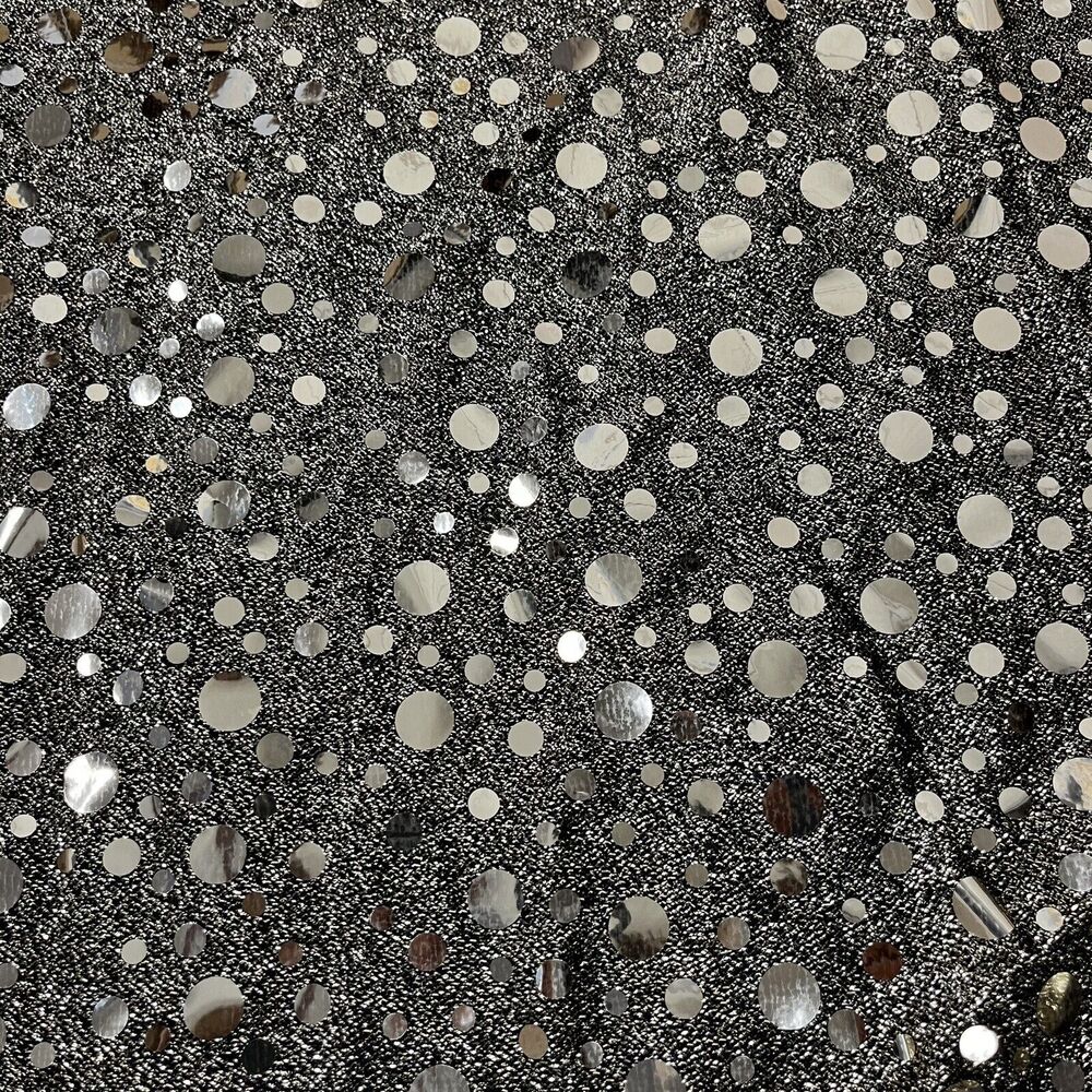 NOS Gold Sparkly Top Vtg Size 16 USA Glam Party Semi Sheer Caron Disco Rave New - Picture 15 of 17